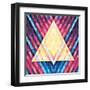 Geometric Pattern 02-serkorkin-Framed Art Print