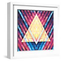 Geometric Pattern 02-serkorkin-Framed Art Print