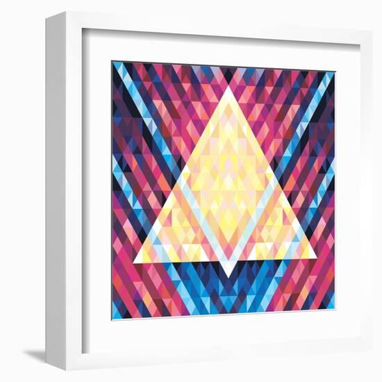 Geometric Pattern 02-serkorkin-Framed Art Print