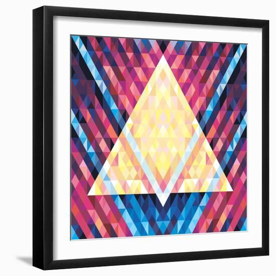 Geometric Pattern 02-serkorkin-Framed Art Print