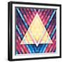 Geometric Pattern 02-serkorkin-Framed Art Print