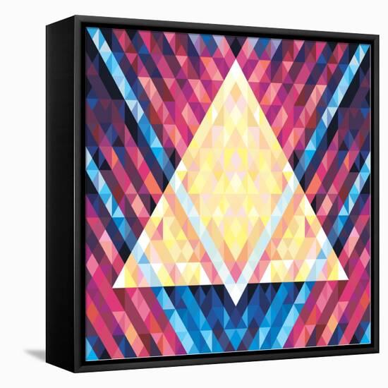 Geometric Pattern 02-serkorkin-Framed Stretched Canvas