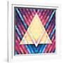 Geometric Pattern 02-serkorkin-Framed Art Print