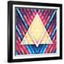 Geometric Pattern 02-serkorkin-Framed Art Print