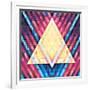 Geometric Pattern 02-serkorkin-Framed Art Print