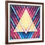 Geometric Pattern 02-serkorkin-Framed Art Print