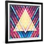 Geometric Pattern 02-serkorkin-Framed Art Print