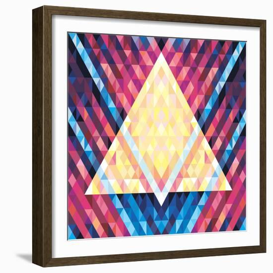 Geometric Pattern 02-serkorkin-Framed Premium Giclee Print