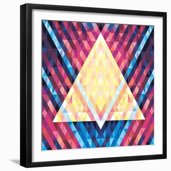 Geometric Pattern 02-serkorkin-Framed Premium Giclee Print