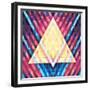 Geometric Pattern 02-serkorkin-Framed Premium Giclee Print