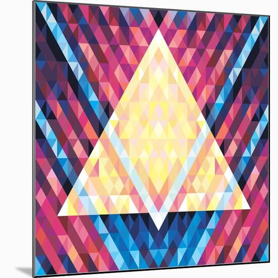 Geometric Pattern 02-serkorkin-Mounted Premium Giclee Print