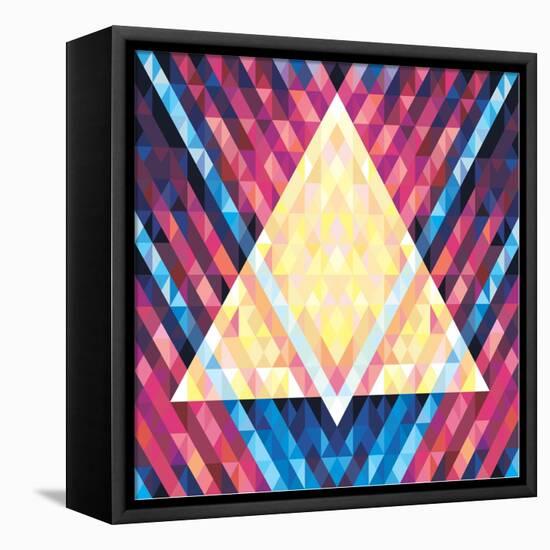 Geometric Pattern 02-serkorkin-Framed Stretched Canvas