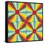 Geometric Pattern: Fractal Illusion-Little_cuckoo-Framed Stretched Canvas