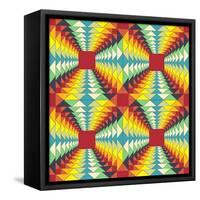 Geometric Pattern: Fractal Illusion-Little_cuckoo-Framed Stretched Canvas