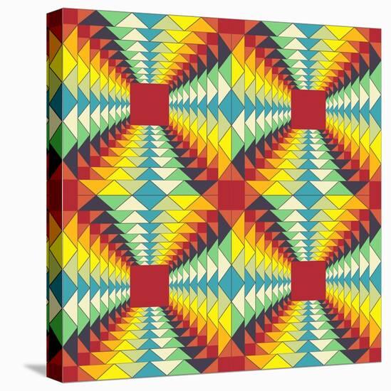 Geometric Pattern: Fractal Illusion-Little_cuckoo-Stretched Canvas