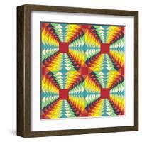 Geometric Pattern: Fractal Illusion-Little_cuckoo-Framed Art Print