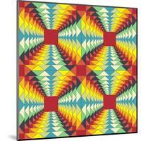 Geometric Pattern: Fractal Illusion-Little_cuckoo-Mounted Art Print