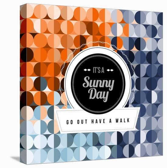 Geometric Pattern Sunny Day-awseiwei-Stretched Canvas