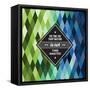 Geometric Pattern Time Wasted-awseiwei-Framed Stretched Canvas