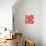 Geometric Pattern with Floating White Swans-incomible-Stretched Canvas displayed on a wall