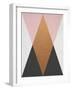 Geometric Pink Bronze-LILA X LOLA-Framed Art Print