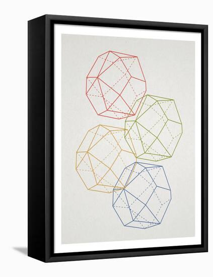 Geometric Pop Art-null-Framed Stretched Canvas