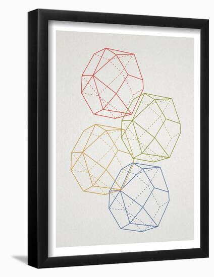 Geometric Pop Art-null-Framed Poster