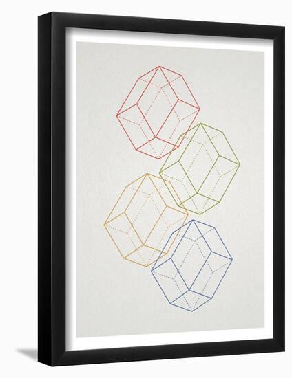 Geometric Pop Art-null-Framed Poster