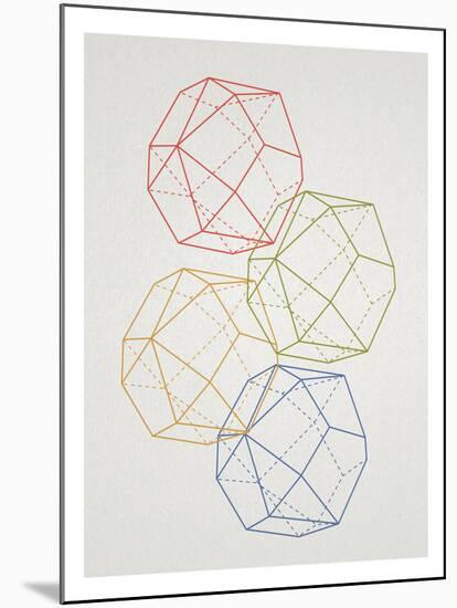 Geometric Pop Art-null-Mounted Art Print