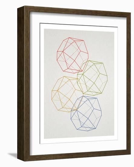 Geometric Pop Art-null-Framed Art Print