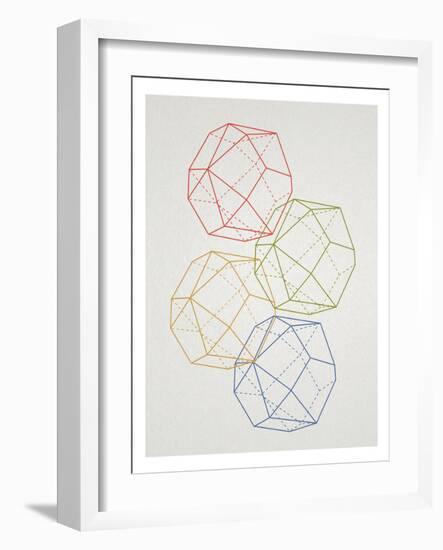 Geometric Pop Art-null-Framed Art Print