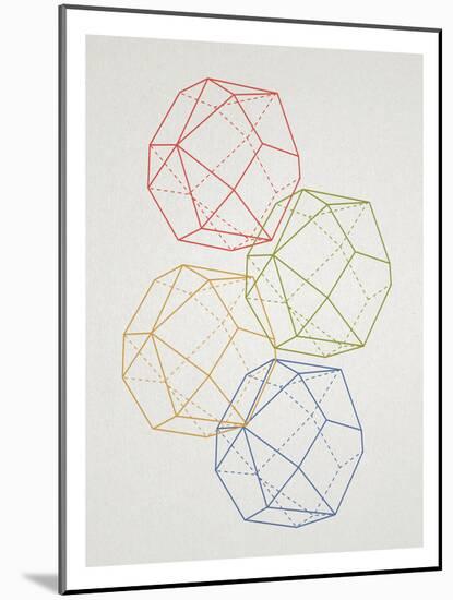 Geometric Pop Art-null-Mounted Art Print