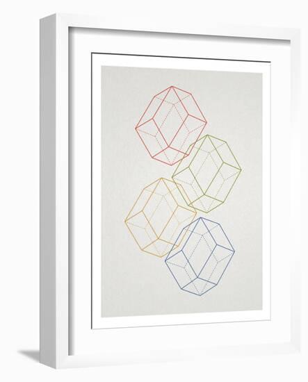 Geometric Pop Art-null-Framed Art Print