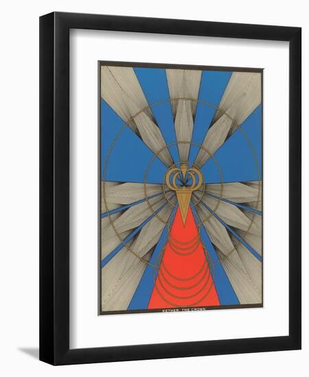 Geometric Representation of Kether, the Crown-null-Framed Art Print