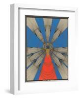 Geometric Representation of Kether, the Crown-null-Framed Art Print