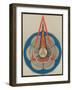 Geometric Representation of Om Mani Padme Hum Mantra-null-Framed Art Print