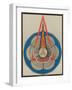 Geometric Representation of Om Mani Padme Hum Mantra-null-Framed Art Print