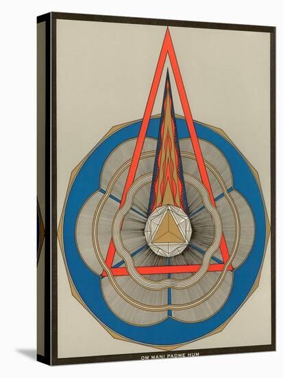 Geometric Representation of Om Mani Padme Hum Mantra-null-Stretched Canvas