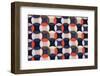 Geometric Retro Pattern Textile-felker-Framed Photographic Print