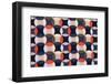 Geometric Retro Pattern Textile-felker-Framed Photographic Print