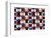 Geometric Retro Pattern Textile-felker-Framed Photographic Print