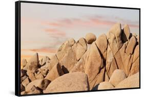 Geometric Rock Formation, Joshua Tree NP, California, USA-Jaynes Gallery-Framed Stretched Canvas