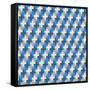 Geometric Seamless Pattern-Shonkar-Framed Stretched Canvas