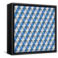 Geometric Seamless Pattern-Shonkar-Framed Stretched Canvas