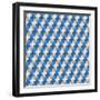 Geometric Seamless Pattern-Shonkar-Framed Art Print