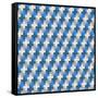 Geometric Seamless Pattern-Shonkar-Framed Stretched Canvas