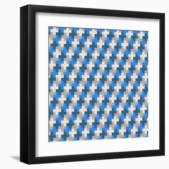 Geometric Seamless Pattern-Shonkar-Framed Art Print