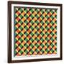 Geometric Seamless Pattern-Shonkar-Framed Art Print