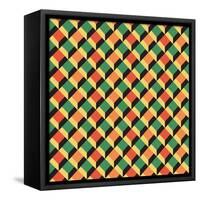 Geometric Seamless Pattern-Shonkar-Framed Stretched Canvas