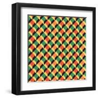 Geometric Seamless Pattern-Shonkar-Framed Art Print